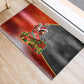 Bobby Seale Merry Christmas Rubber Doormat Civil Rights Activist Festive Winter Holiday Art