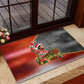 Bobby Seale Merry Christmas Rubber Doormat Civil Rights Activist Festive Winter Holiday Art