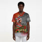 Bobby Seale Merry Christmas Scrub Top Civil Rights Activist Festive Winter Holiday Art