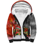 Bobby Seale Merry Christmas Sherpa Hoodie Civil Rights Activist Festive Winter Holiday Art