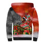 Bobby Seale Merry Christmas Sherpa Hoodie Civil Rights Activist Festive Winter Holiday Art