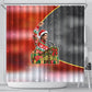 Bobby Seale Merry Christmas Shower Curtain Civil Rights Activist Festive Winter Holiday Art