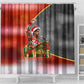 Bobby Seale Merry Christmas Shower Curtain Civil Rights Activist Festive Winter Holiday Art