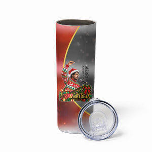 Bobby Seale Merry Christmas Skinny Tumbler Civil Rights Activist Festive Winter Holiday Art