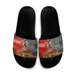 Bobby Seale Merry Christmas Slide Sandals Civil Rights Activist Festive Winter Holiday Art