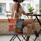 Bobby Seale Merry Christmas Tote Bag Civil Rights Activist Festive Winter Holiday Art