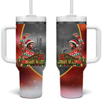 Bobby Seale Merry Christmas Tumbler With Handle Civil Rights Activist Festive Winter Holiday Art