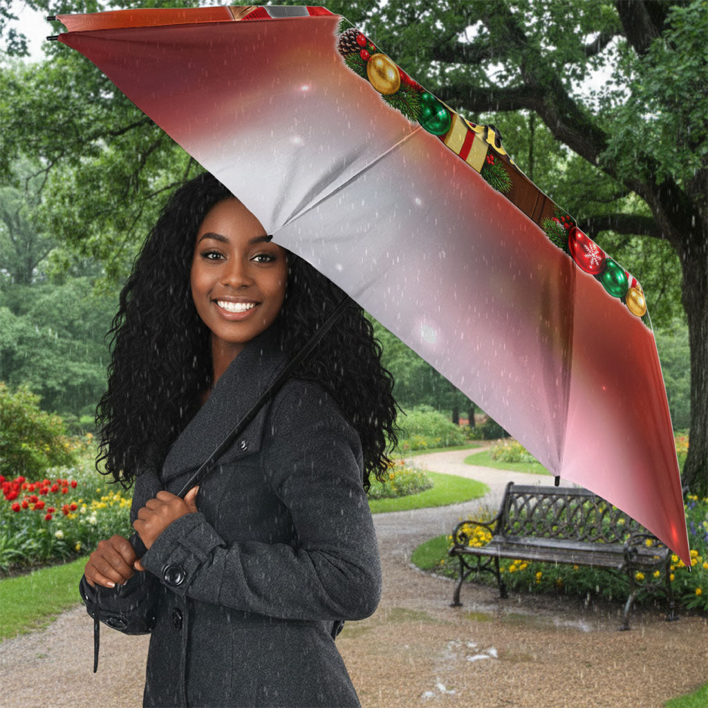 Bobby Seale Merry Christmas Umbrella Civil Rights Activist Festive Winter Holiday Art