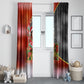 Bobby Seale Merry Christmas Window Curtain Civil Rights Activist Festive Winter Holiday Art