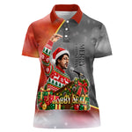 Bobby Seale Merry Christmas Women Polo Shirt Civil Rights Activist Festive Winter Holiday Art