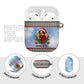 Bobby Seale Christmas AirPods Case Retro Ugly Christmas Pattern Festive Activist Portrait