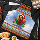 Bobby Seale Christmas Apron Retro Ugly Christmas Pattern Festive Activist Portrait