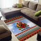 Bobby Seale Christmas Area Rug Retro Ugly Christmas Pattern Festive Activist Portrait