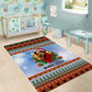 Bobby Seale Christmas Area Rug Retro Ugly Christmas Pattern Festive Activist Portrait