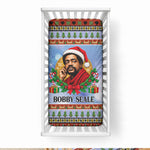 Bobby Seale Christmas Baby Bed Cover Retro Ugly Christmas Pattern Festive Activist Portrait