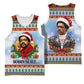 Bobby Seale Christmas Basketball Jersey Retro Ugly Christmas Pattern Festive Activist Portrait