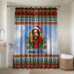 Bobby Seale Christmas Bathroom Set Retro Ugly Christmas Pattern Festive Activist Portrait