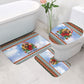 Bobby Seale Christmas Bathroom Set Retro Ugly Christmas Pattern Festive Activist Portrait