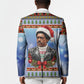 Bobby Seale Christmas Blazer Retro Ugly Christmas Pattern Festive Activist Portrait