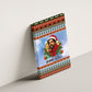 Bobby Seale Christmas Canvas Wall Art Retro Ugly Christmas Pattern Festive Activist Portrait