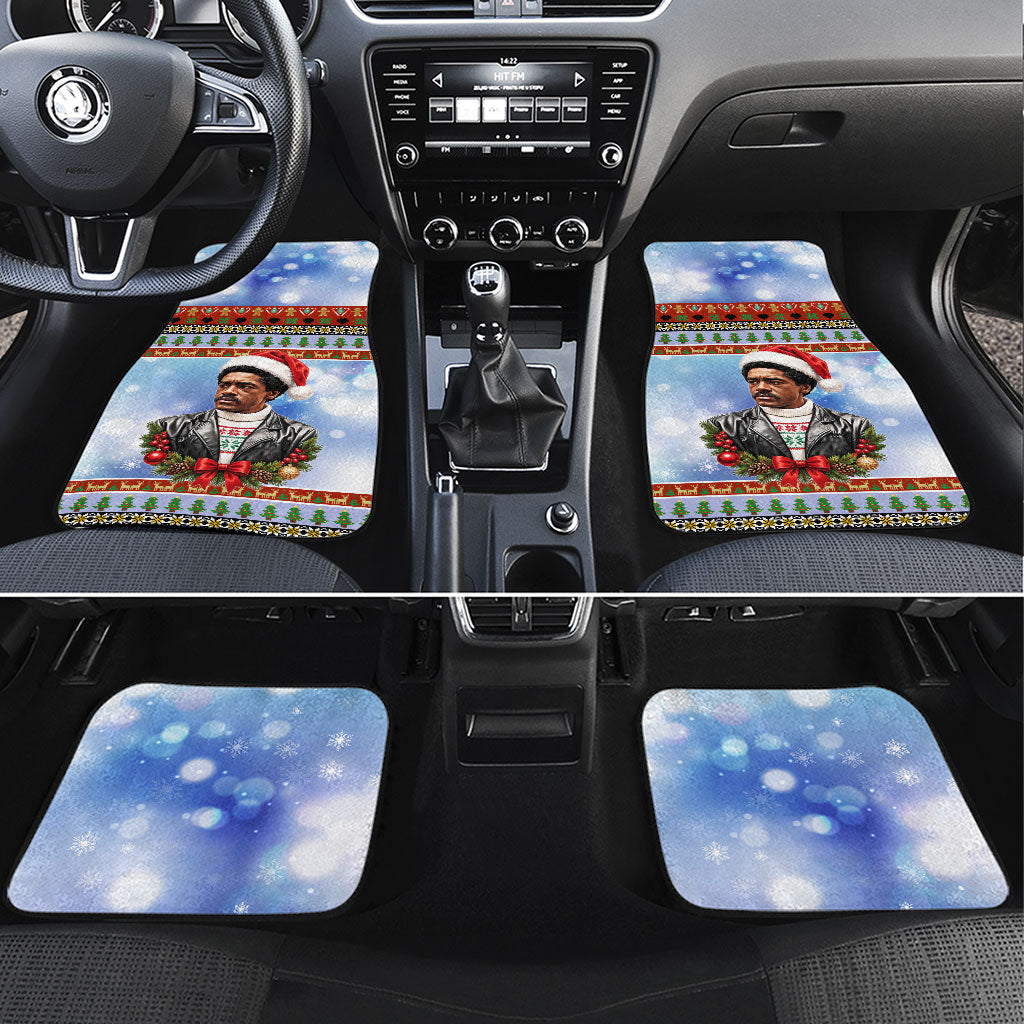 Bobby Seale Christmas Car Mats Retro Ugly Christmas Pattern Festive Activist Portrait
