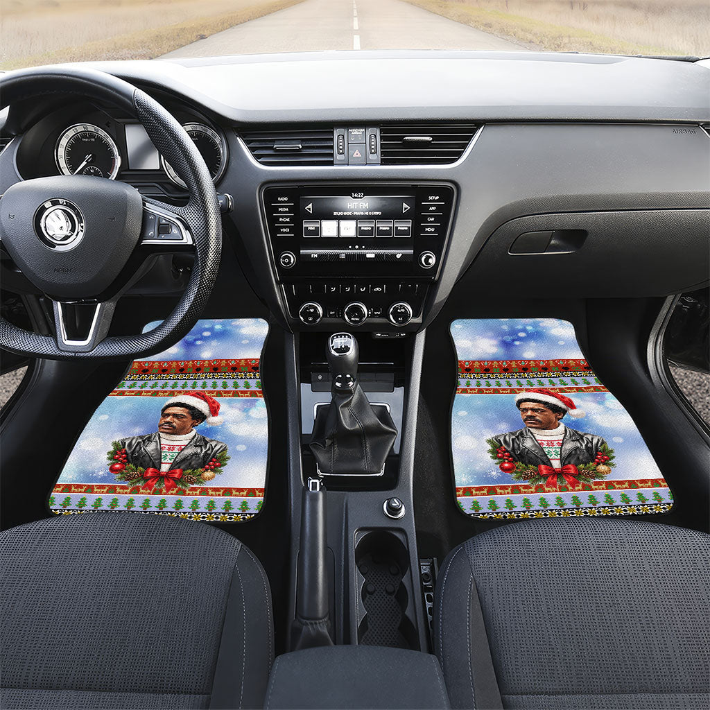 Bobby Seale Christmas Car Mats Retro Ugly Christmas Pattern Festive Activist Portrait