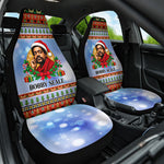 Bobby Seale Christmas Car Seat Cover Retro Ugly Christmas Pattern Festive Activist Portrait