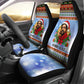 Bobby Seale Christmas Car Seat Cover Retro Ugly Christmas Pattern Festive Activist Portrait