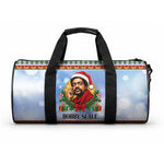 Bobby Seale Christmas Duffle Bag Retro Ugly Christmas Pattern Festive Activist Portrait