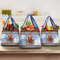 Bobby Seale Christmas Grocery Bag Retro Ugly Christmas Pattern Festive Activist Portrait