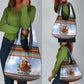 Bobby Seale Christmas Grocery Bag Retro Ugly Christmas Pattern Festive Activist Portrait