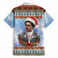 Bobby Seale Christmas Hawaiian Shirt Retro Ugly Christmas Pattern Festive Activist Portrait