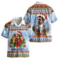 Bobby Seale Christmas Kid Hawaiian Shirt Retro Ugly Christmas Pattern Festive Activist Portrait