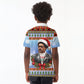 Bobby Seale Christmas Kid Polo Shirt Retro Ugly Christmas Pattern Festive Activist Portrait