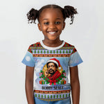 Bobby Seale Christmas Kid T shirt Retro Ugly Christmas Pattern Festive Activist Portrait
