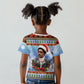 Bobby Seale Christmas Kid T shirt Retro Ugly Christmas Pattern Festive Activist Portrait