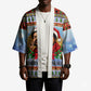 Bobby Seale Christmas Kimono Retro Ugly Christmas Pattern Festive Activist Portrait