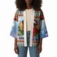 Bobby Seale Christmas Kimono Retro Ugly Christmas Pattern Festive Activist Portrait