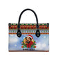 Bobby Seale Christmas Leather Bag Retro Ugly Christmas Pattern Festive Activist Portrait