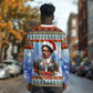 Bobby Seale Christmas Long Sleeve Shirt Retro Ugly Christmas Pattern Festive Activist Portrait