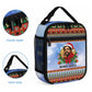 Bobby Seale Christmas Lunch Bag Retro Ugly Christmas Pattern Festive Activist Portrait