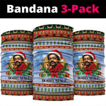 Bobby Seale Christmas Neck Gaiter Retro Ugly Christmas Pattern Festive Activist Portrait