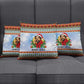 Bobby Seale Christmas Pillow Cover Retro Ugly Christmas Pattern Festive Activist Portrait