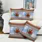 Bobby Seale Christmas Pillow Cover Retro Ugly Christmas Pattern Festive Activist Portrait