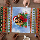 Bobby Seale Christmas Puzzle Retro Ugly Christmas Pattern Festive Activist Portrait