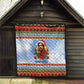 Bobby Seale Christmas Quilt Retro Ugly Christmas Pattern Festive Activist Portrait