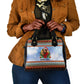 Bobby Seale Christmas Shoulder Handbag Retro Ugly Christmas Pattern Festive Activist Portrait