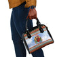Bobby Seale Christmas Shoulder Handbag Retro Ugly Christmas Pattern Festive Activist Portrait