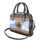 Bobby Seale Christmas Shoulder Handbag Retro Ugly Christmas Pattern Festive Activist Portrait