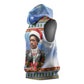Bobby Seale Christmas Sleeveless Hoodie Retro Ugly Christmas Pattern Festive Activist Portrait